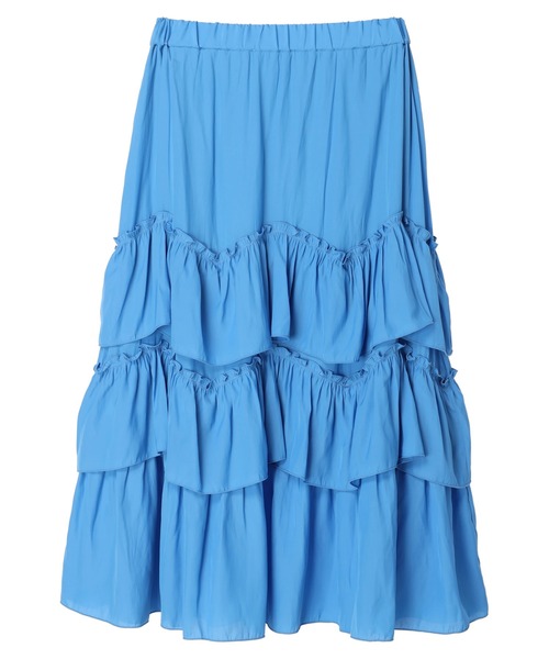 earth music&ecology(アースミュージックアンドエコロジー)の「ランダムティアードボリュームスカート(スカート・レディース・ブラック/ブルー/クリーム・FREE)」の17枚目の写真