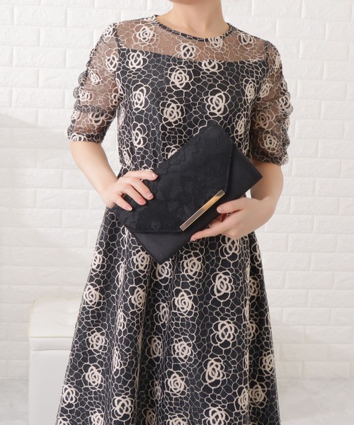 Lace Ladies(レースレディース)の「フラワーレースクラッチバッグ(クラッチバッグ・レディース・ブラック/シルバー/ベージュ・FREE)」の13枚目の写真