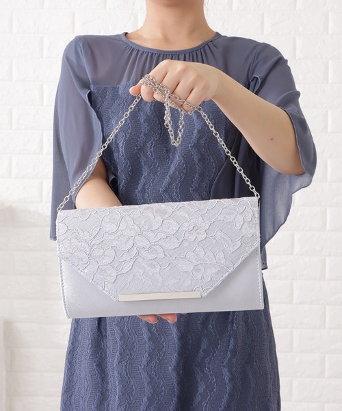 Lace Ladies(レースレディース)の「フラワーレースクラッチバッグ(クラッチバッグ・レディース・ブラック/シルバー/ベージュ・FREE)」の22枚目の写真