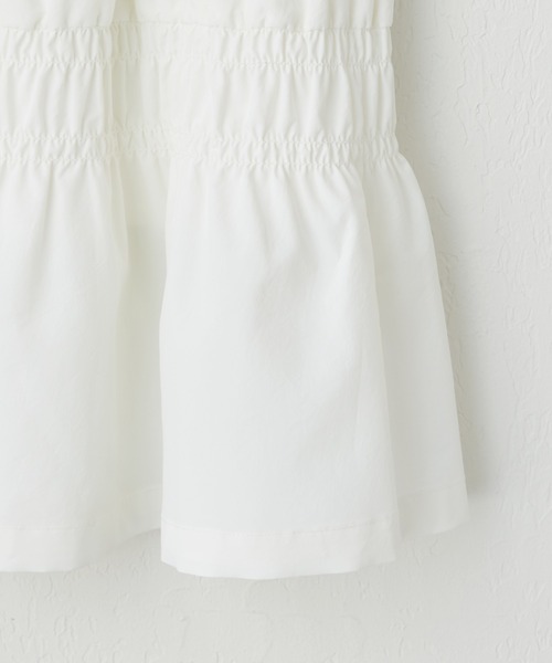 CIAOPANIC TYPY（チャオパニックティピー）の「【KIDS】シャーリングロングスカート（スカート・キッズ・ブラック/ホワイト・XXL/S/M/L/XL）」の8枚目の写真