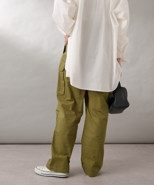 GEVACO(ゲバコ)の「【2/23 ヒルナンデスOA 放映アイテム】【GEVACO/ゲバコ】リップストップM-47カーゴパンツ(カーゴパンツ・レディース・カーキ/ベージュ・MEDIUM)」の5枚目の写真