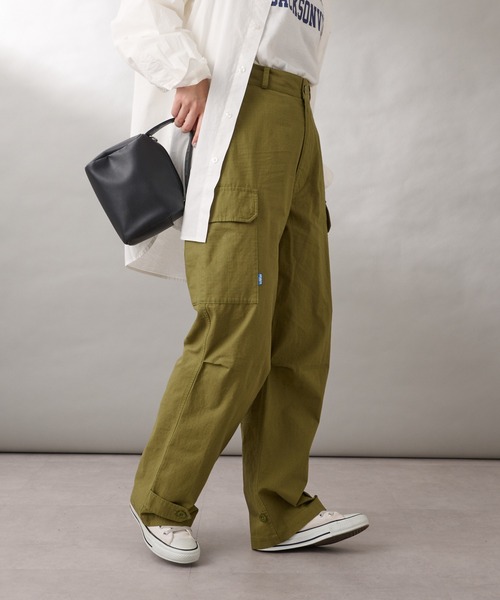 GEVACO(ゲバコ)の「【2/23 ヒルナンデスOA 放映アイテム】【GEVACO/ゲバコ】リップストップM-47カーゴパンツ(カーゴパンツ・レディース・カーキ/ベージュ・MEDIUM)」の6枚目の写真