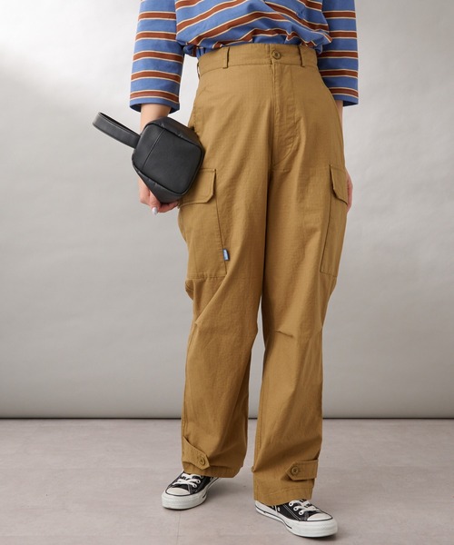 GEVACO(ゲバコ)の「【2/23 ヒルナンデスOA 放映アイテム】【GEVACO/ゲバコ】リップストップM-47カーゴパンツ(カーゴパンツ・レディース・カーキ/ベージュ・MEDIUM)」の11枚目の写真