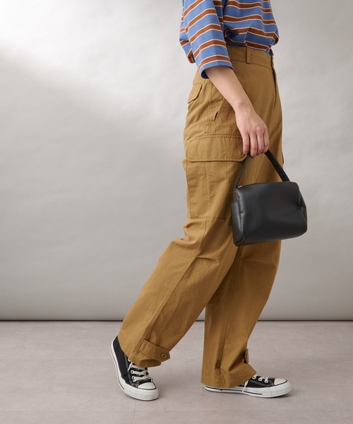 GEVACO(ゲバコ)の「【2/23 ヒルナンデスOA 放映アイテム】【GEVACO/ゲバコ】リップストップM-47カーゴパンツ(カーゴパンツ・レディース・カーキ/ベージュ・MEDIUM)」の13枚目の写真