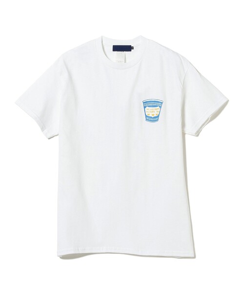 BEAMS T（ビームスティー）の「PUTS × BEAMS T / FLOWER T-SHIRT by Winiche & Co.（Tシャツ/カットソー・メンズ・ライトブルー/ホワイト・LARGE/X-LARGE/XX-LARGE/MEDIUM）」の9枚目の写真