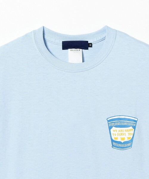 BEAMS T（ビームスティー）の「PUTS × BEAMS T / FLOWER T-SHIRT by Winiche & Co.（Tシャツ/カットソー・メンズ・ライトブルー/ホワイト・LARGE/X-LARGE/XX-LARGE/MEDIUM）」の14枚目の写真