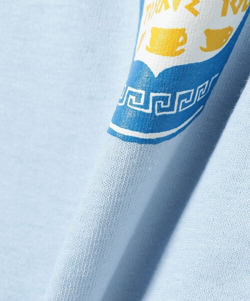 BEAMS T（ビームスティー）の「PUTS × BEAMS T / FLOWER T-SHIRT by Winiche & Co.（Tシャツ/カットソー・メンズ・ライトブルー/ホワイト・LARGE/X-LARGE/XX-LARGE/MEDIUM）」の12枚目の写真