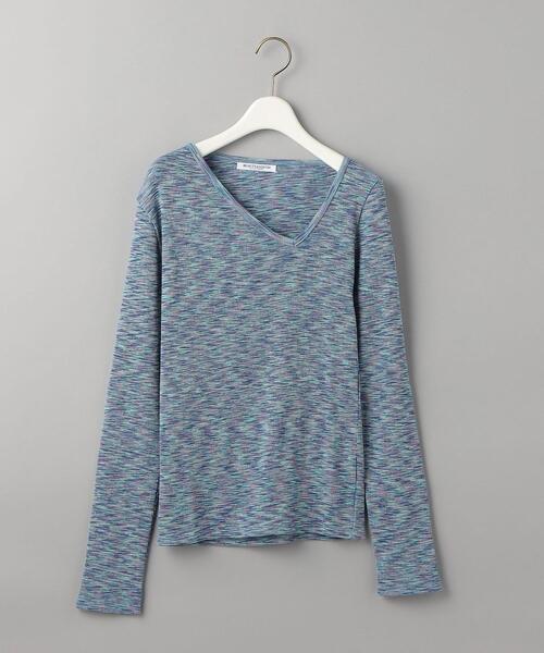 BEAUTY&YOUTH UNITED ARROWS(ビューティーアンドユースユナイテッドアローズ)の「コットンテレコ カスリ リブカットソー(Tシャツ/カットソー・レディース・ピンク/ターコイズブルー・FREE)」の11枚目の写真