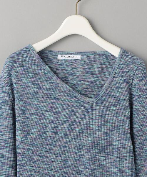 BEAUTY&YOUTH UNITED ARROWS(ビューティーアンドユースユナイテッドアローズ)の「コットンテレコ カスリ リブカットソー(Tシャツ/カットソー・レディース・ピンク/ターコイズブルー・FREE)」の13枚目の写真