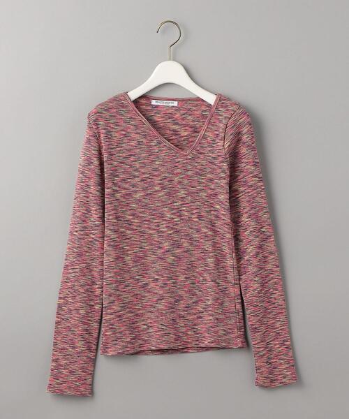 BEAUTY&YOUTH UNITED ARROWS(ビューティーアンドユースユナイテッドアローズ)の「コットンテレコ カスリ リブカットソー(Tシャツ/カットソー・レディース・ピンク/ターコイズブルー・FREE)」の17枚目の写真