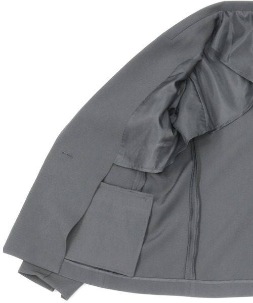 TOKYO SHIRTS（トウキョウシャツ）の「シングル テーラード長袖ジャケット（テーラードジャケット・レディース・ネイビー/グレー・M/L）」の21枚目の写真