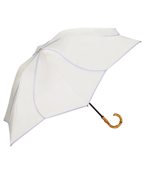 新品状態　wpc UVO 3段折りたたみ日傘　フローラル　オフホワイト　晴雨兼用 Amazon.co.jp: Wpc. 最強の日傘 UVO(ウーボ)折りたたみ傘／3段