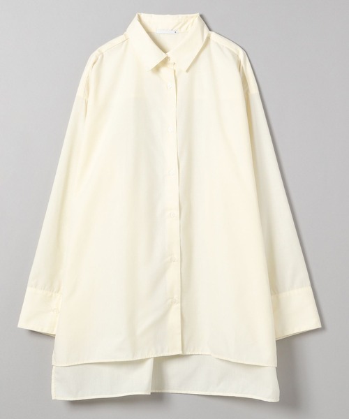eL(エル)の「【eL】Big Cuffs Shirt/191205(シャツ/ブラウス・レディース・キナリ/ブルー/ブルー系その他/オフホワイト・FREE)」の3枚目の写真