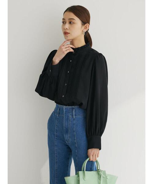 ELENCARE DUE(エレンカーレデュエ)の「・ELENCARE DUEピンタックカラーフリルブラウス(シャツ/ブラウス・レディース・ブラック/オフホワイト/ベージュ・FREE)」の16枚目の写真