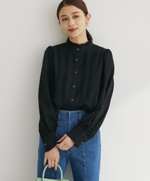 ELENCARE DUE | ・ELENCARE DUEピンタックカラーフリルブラウス(シャツ/ブラウス)