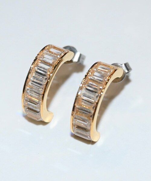 cloenc(クロエンス)の「【November】ストライプジルコンチタンピアス(ピアス(両耳用)・レディース・ゴールド/シルバー・00)」の6枚目の写真