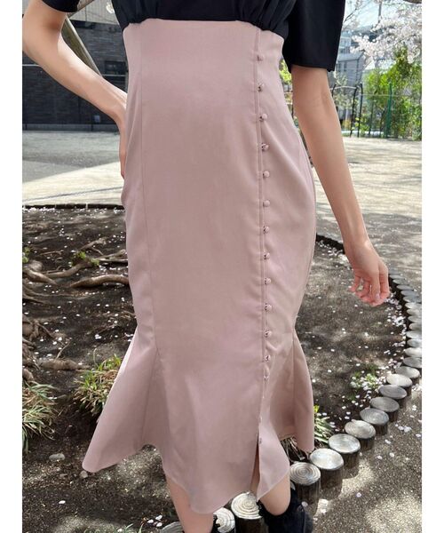 EATME(イートミー)の「スクエアネックドッキングワンピース(ワンピース・レディース・その他1/ピンク/オフホワイト・SMALL/MEDIUM)」の13枚目の写真