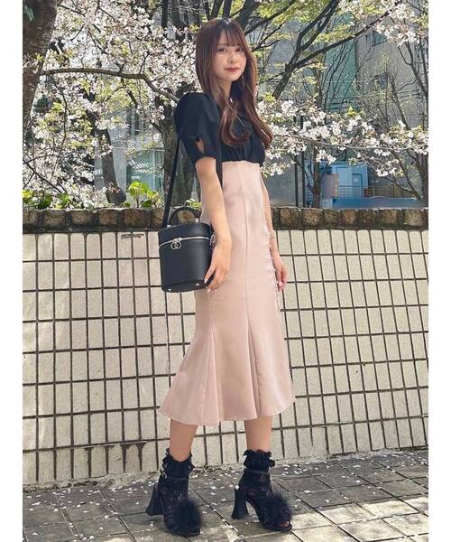 EATME(イートミー)の「スクエアネックドッキングワンピース(ワンピース・レディース・その他1/ピンク/オフホワイト・SMALL/MEDIUM)」の18枚目の写真