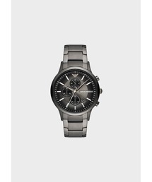 EMPORIO ARMANI | 【エンポリオ アルマーニ】クロノグラフウォッチ ガンメタル ステンレススチール(アナログ腕時計)