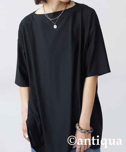アンティカカットソー カフタン襟カットソー（Tシャツ/カットソー）｜antiqua