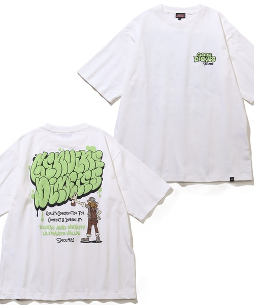 Dickies（ディッキーズ）の「【GENUINE DICKIES/ジェニュインディッキーズ】 刺繍＆プリント ショートスリーブ ビッグシルエットTシャツ（Tシャツ/カットソー・メンズ・グリーン/ホワイト/スミクロ/ブルーグリーン/ブラック系その他/グリーン系その他/ホワイト系その他2/ホワイト系その他/ブラック系その他2/ホワイト系その他4/ブラック系その他3/ブラック/ホワイト×グリーン/ブルー系その他/グリーン系その他2/マスタード/ホワイト×ネイビー/ホワイト系その他3/杢グレー/チャコールグレー/ブルー系1/ホワイト系4/グレー系1/ブラック系その他4/グリーン系1/ホワイト系3/ブルー系2/ブラック系その他5/ホワイト系2/ホワイト系1/グレー系5/グレー系4/グレー系3/グレー系2/ホワイト系5/ブラック系その他6/ホワイト系9/イエロー系その他/ブラック系1/ダークネイビー/ホワイト系6/ブルー系3/ホワイト系8/ダークブルー/ブラック系その他7/ブラック系/グリーン系その他3/ホワイト系7/ブラック系2/アッシュグレー/ブルー系4/グリーン系4/グリーン系5/ブラック系3/ブルー系5/グレー系6/グリーン系2/グレー系8/ブラック系4/グリーン系3/グレー系9/ホワイト系その他5/ブラック系5/ブルー系7/ブラック系6/ブラック系7/ブルー系8/ブルー系9/グレー系7/ブルー系6・XL/L/M）」の16枚目の写真