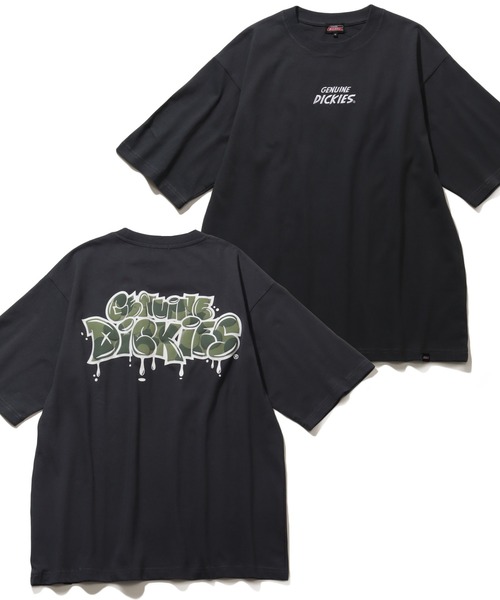 Dickies ディッキーズ Tシャツ 黒 Dickies ディッキーズ Tシャツ 半袖 メンズ クルーネック SHORT