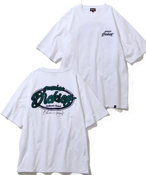 Dickies（ディッキーズ）の「【GENUINE DICKIES/ジェニュインディッキーズ】 刺繍＆プリント ショートスリーブ ビッグシルエットTシャツ（Tシャツ/カットソー・メンズ・グリーン/ホワイト/スミクロ/ブルーグリーン/ブラック系その他/グリーン系その他/ホワイト系その他2/ホワイト系その他/ブラック系その他2/ホワイト系その他4/ブラック系その他3/ブラック/ホワイト×グリーン/ブルー系その他/グリーン系その他2/マスタード/ホワイト×ネイビー/ホワイト系その他3/杢グレー/チャコールグレー/ブルー系1/ホワイト系4/グレー系1/ブラック系その他4/グリーン系1/ホワイト系3/ブルー系2/ブラック系その他5/ホワイト系2/ホワイト系1/グレー系5/グレー系4/グレー系3/グレー系2/ホワイト系5/ブラック系その他6/ホワイト系9/イエロー系その他/ブラック系1/ダークネイビー/ホワイト系6/ブルー系3/ホワイト系8/ダークブルー/ブラック系その他7/ブラック系/グリーン系その他3/ホワイト系7/ブラック系2/アッシュグレー/ブルー系4/グリーン系4/グリーン系5/ブラック系3/ブルー系5/グレー系6/グリーン系2/グレー系8/ブラック系4/グリーン系3/グレー系9/ホワイト系その他5/ブラック系5/ブルー系7/ブラック系6/ブラック系7/ブルー系8/ブルー系9/グレー系7/ブルー系6・XL/L/M）」の3枚目の写真