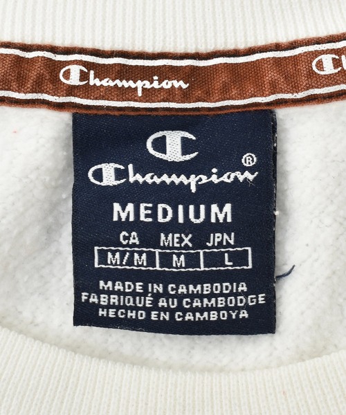 Champion(チャンピオン)の「【ヴィンテージ古着】Champion/チャンピオン ロゴ クルーネックスウェット(スウェット・メンズ・ホワイト・MEDIUM)」の8枚目の写真