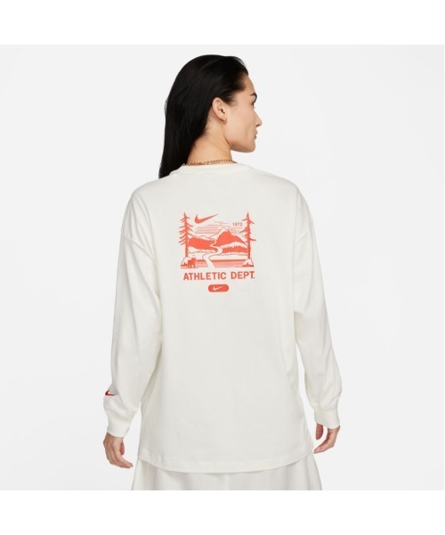NIKE(ナイキ)の「NIKE/ナイキ AS W NSW LS TOP NCPS(Tシャツ/カットソー・レディース・ホワイト/ブラック・XL/M/S/L/2XL)」の8枚目の写真