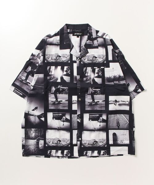 AVIREX（アヴィレックス）の「《直営店限定》AVX WEST COAST PATTERN SHIRT / ウエストコースト 総柄 シャツ / AVIREX / アヴィレックス（シャツ/ブラウス・メンズ・ホワイト/ブラック・M/L）」の2枚目の写真