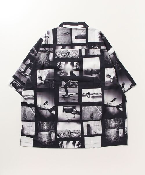 AVIREX（アヴィレックス）の「《直営店限定》AVX WEST COAST PATTERN SHIRT / ウエストコースト 総柄 シャツ / AVIREX / アヴィレックス（シャツ/ブラウス・メンズ・ホワイト/ブラック・M/L）」の3枚目の写真