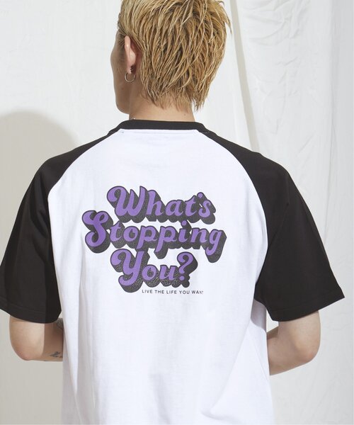 NO NEED（ノーニード）の「ラグランバックプリント クルーネック Tシャツ（Tシャツ/カットソー・メンズ・ブラック/ダークグリーン/レッド系その他・M/L）」の4枚目の写真