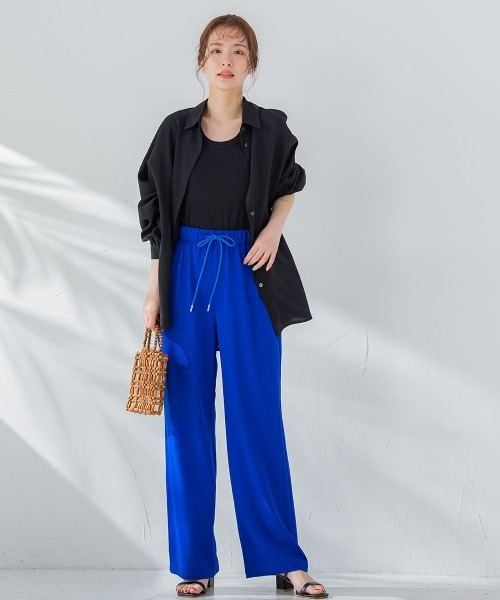 VICKY（ビッキー）の「【ビッキー定番/今季注目トレンドのシアー素材】シアーシャツ《洗濯機で洗える》（シャツ/ブラウス・レディース・グリーン/ブラック/ホワイト/ブルー/オレンジ・M）」の17枚目の写真