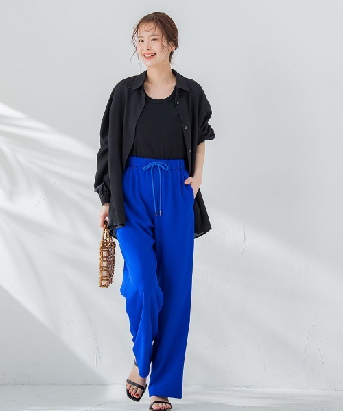 VICKY（ビッキー）の「【ビッキー定番/今季注目トレンドのシアー素材】シアーシャツ《洗濯機で洗える》（シャツ/ブラウス・レディース・グリーン/ブラック/ホワイト/ブルー/オレンジ・M）」の18枚目の写真