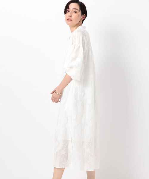 NOLLEY’S(ノーリーズ)の「◇【WEB限定】カットジャガードシャツワンピース(シャツワンピース・レディース・ブラック/オフホワイト・38)」の20枚目の写真