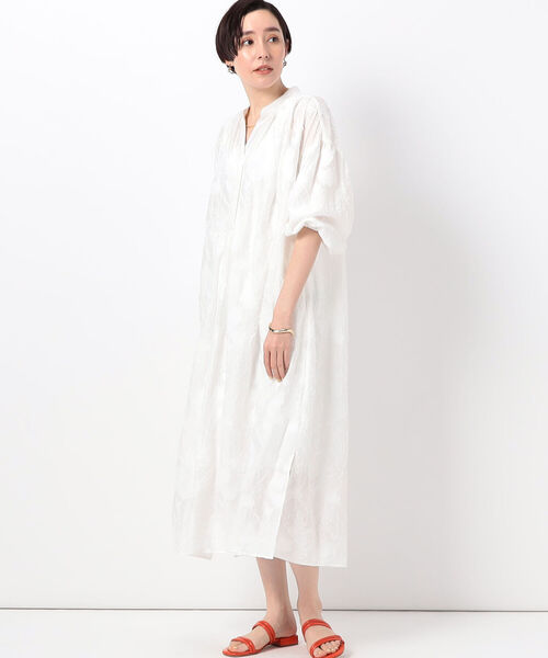 NOLLEY’S(ノーリーズ)の「◇【WEB限定】カットジャガードシャツワンピース(シャツワンピース・レディース・ブラック/オフホワイト・38)」の18枚目の写真