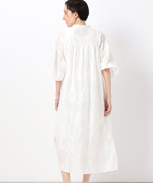 NOLLEY’S(ノーリーズ)の「◇【WEB限定】カットジャガードシャツワンピース(シャツワンピース・レディース・ブラック/オフホワイト・38)」の16枚目の写真