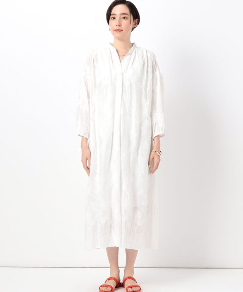 NOLLEY’S(ノーリーズ)の「◇【WEB限定】カットジャガードシャツワンピース(シャツワンピース・レディース・ブラック/オフホワイト・38)」の12枚目の写真