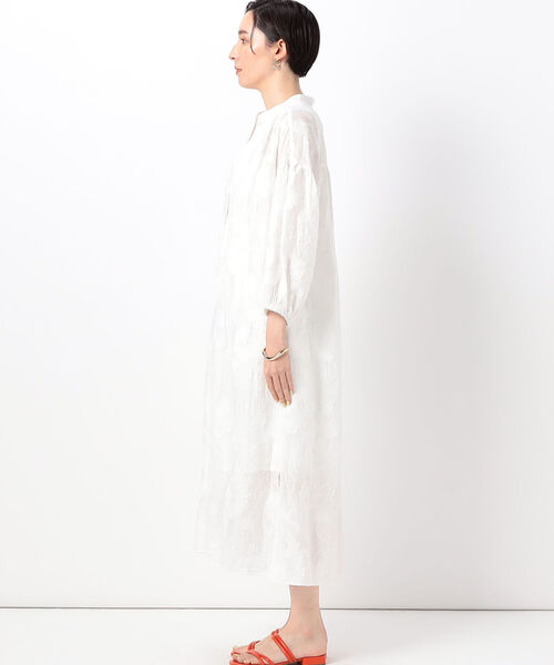 NOLLEY’S(ノーリーズ)の「◇【WEB限定】カットジャガードシャツワンピース(シャツワンピース・レディース・ブラック/オフホワイト・38)」の11枚目の写真
