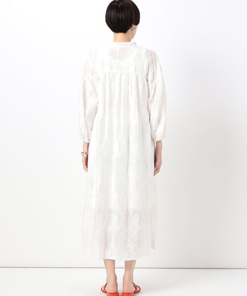 NOLLEY’S(ノーリーズ)の「◇【WEB限定】カットジャガードシャツワンピース(シャツワンピース・レディース・ブラック/オフホワイト・38)」の10枚目の写真