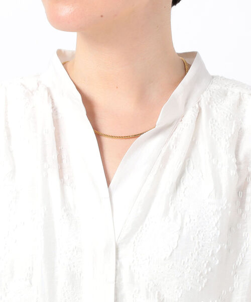 NOLLEY’S(ノーリーズ)の「◇【WEB限定】カットジャガードシャツワンピース(シャツワンピース・レディース・ブラック/オフホワイト・38)」の9枚目の写真