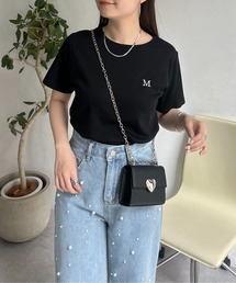 刺繍ロゴコンパクトTシャツ