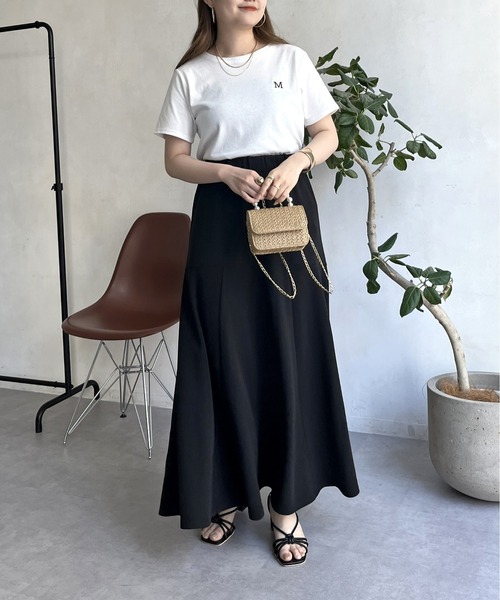 prose verse(プロズヴェール)の「刺繍ロゴコンパクトTシャツ(Tシャツ/カットソー・レディース・オフホワイト/グリーン/ブラック/イエロー/ピンク/ベビーピンク/ブラック系その他・フリ-)」の10枚目の写真