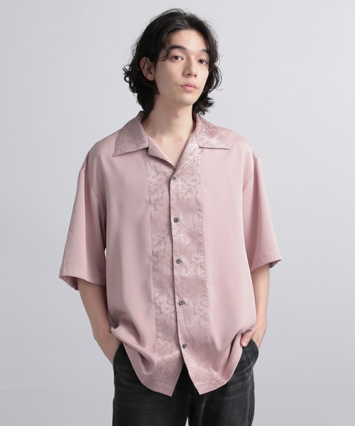 HARE（ハレ）の「ジャガードクレリックカイキンシャツ(HARE