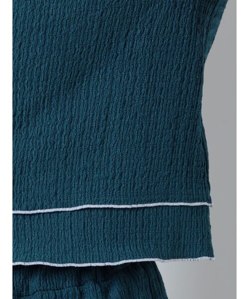 MURUA（ムルーア）の「シャーリングミニトップス（シャツ/ブラウス・レディース・ブラック/ブルー・FREE）」の13枚目の写真