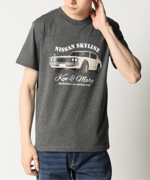 美品★当時物★ケンメリ・スカイラインのTシャツ/Mr.＆Ms. skyline 美品☆当時物☆ケンメリ・スカイラインのTシャツ/Mr.＆Ms. skyline 鉄仮面”