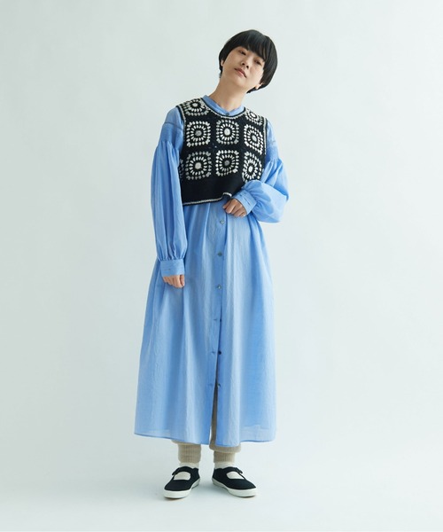 yuni（ユニ ）の「ウール クロシェ編みベスト（ベスト）」 - WEAR