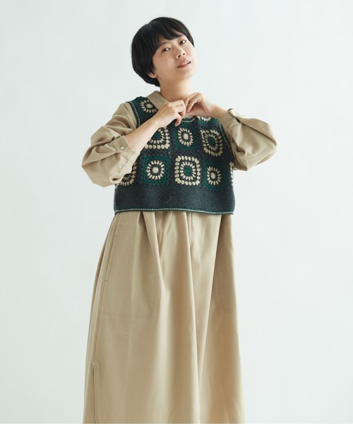 yuni（ユニ ）の「ウール クロシェ編みベスト（ベスト）」 - WEAR