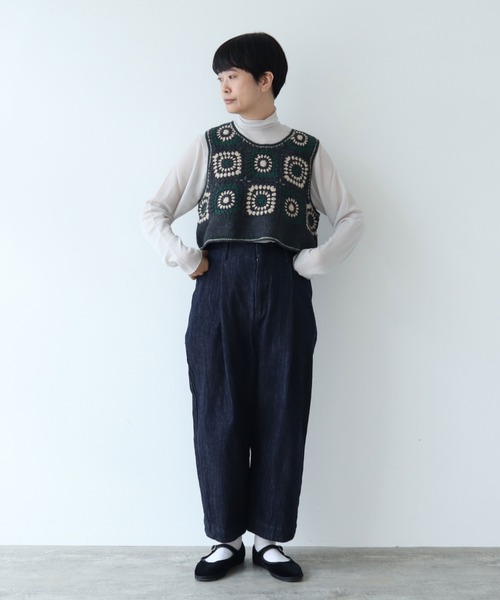yuni（ユニ ）の「ウール クロシェ編みベスト（ベスト）」 - WEAR