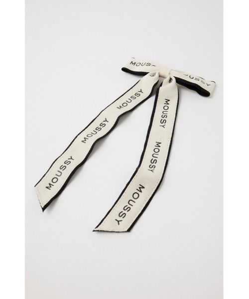 MOUSSY(マウジー)の「LETTERING RIBBON バレッタ(バレッタ/ヘアクリップ・レディース・ホワイト・FREE)」の5枚目の写真